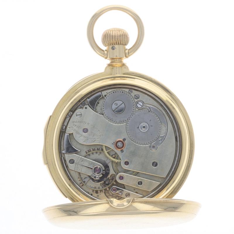 Louis Audemars Open Face Pocket Watch - Yellow Gold 18k Mechanical For Sale 1