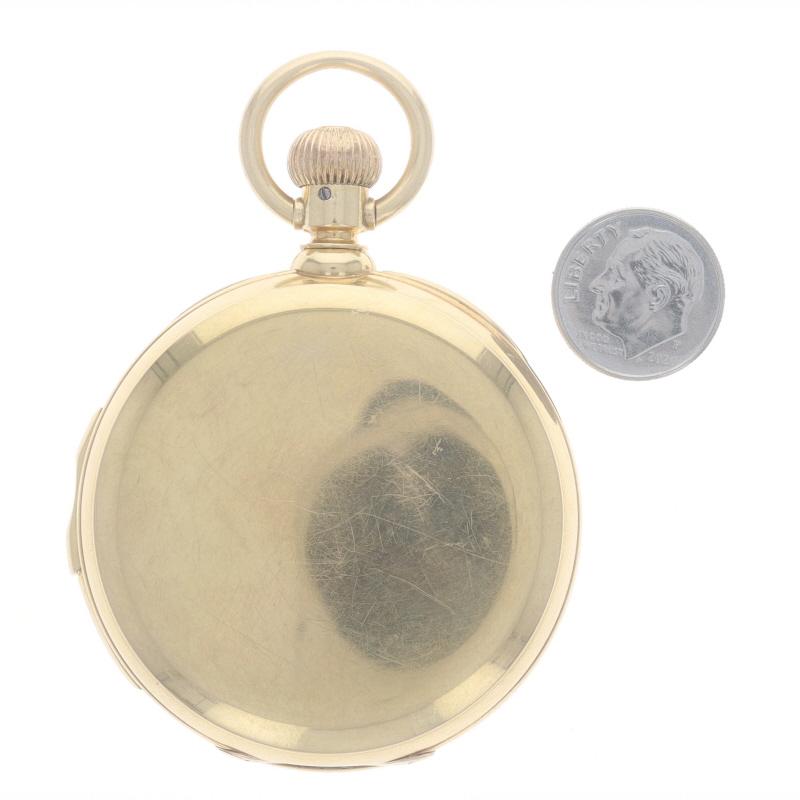Louis Audemars Open Face Pocket Watch - Yellow Gold 18k Mechanical For Sale 2
