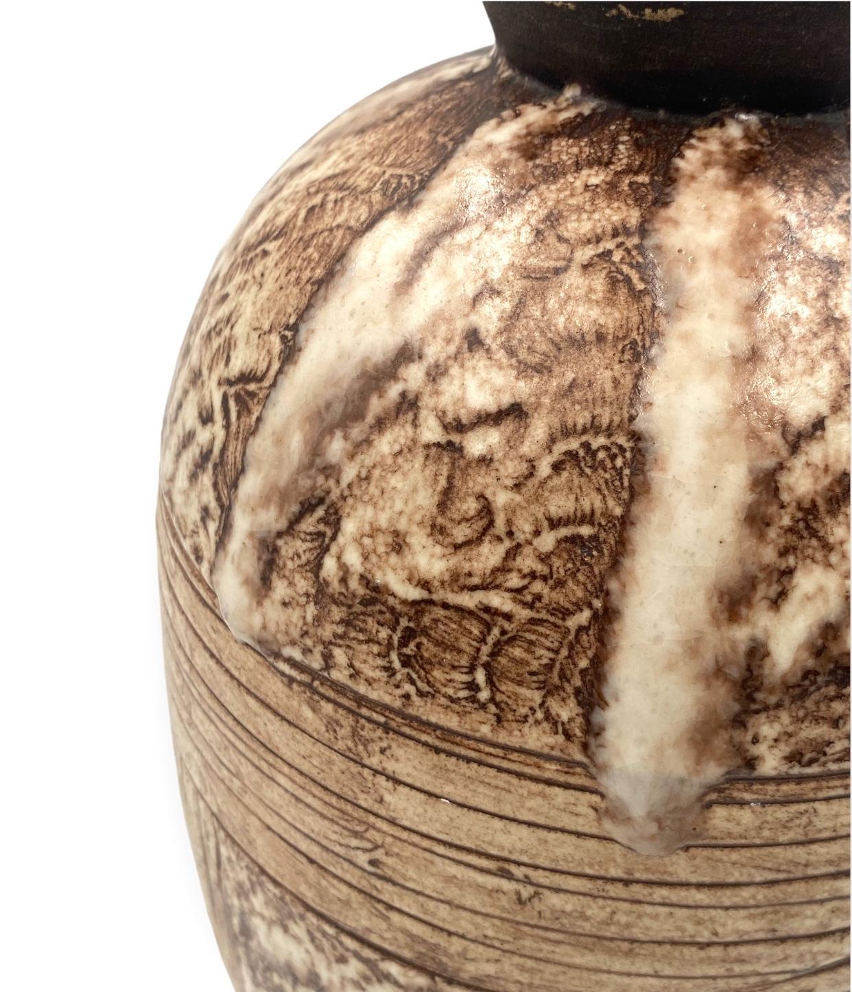Louis Auguste Dage, Art Deco unique ceramic vase, France 1930 in vendita 10