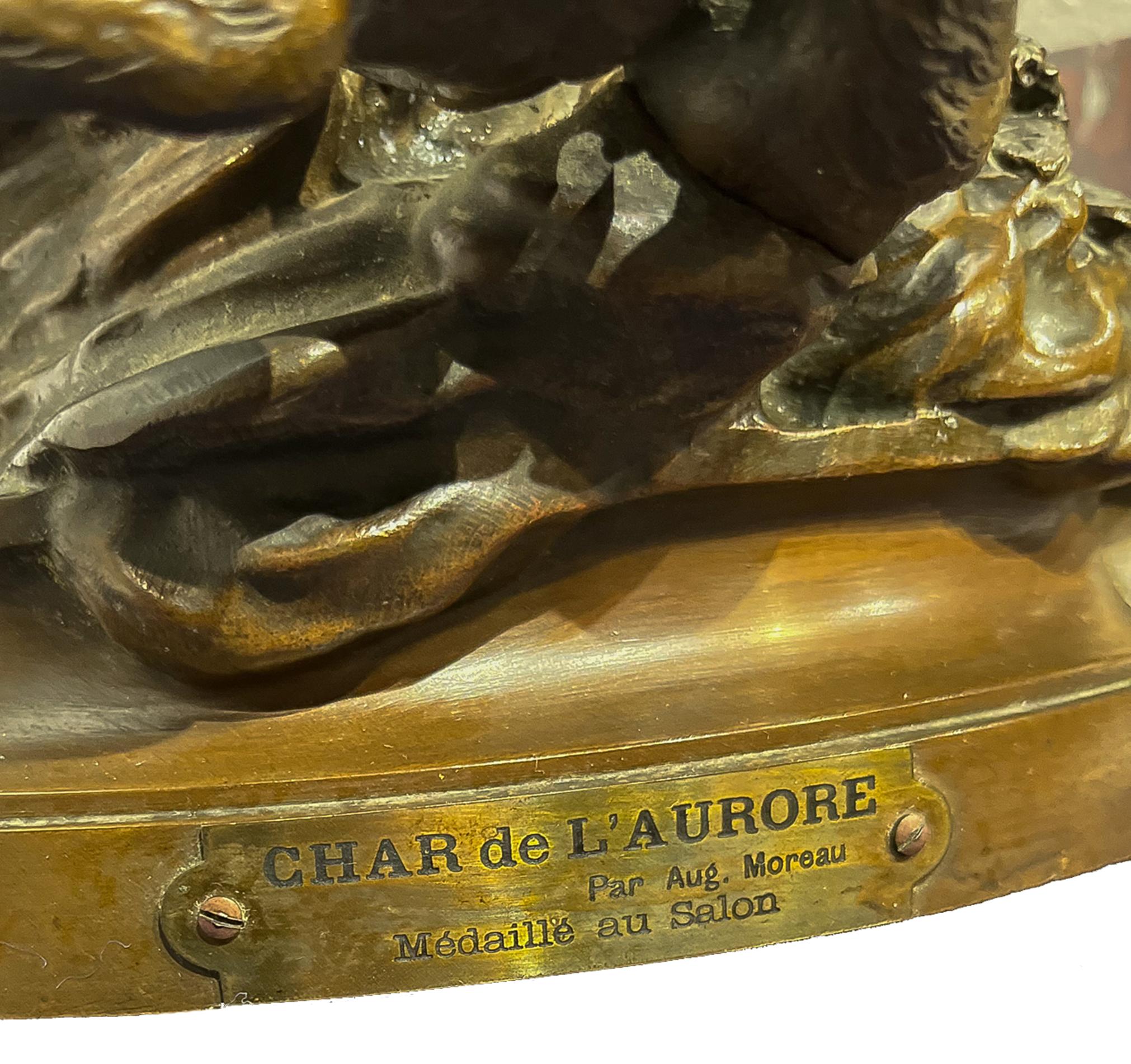 „Char De L'aurore“ „Der Chariot von Aurora AUGUSTE MOREAU (FRANKREICH, 1861-1906) im Angebot 5