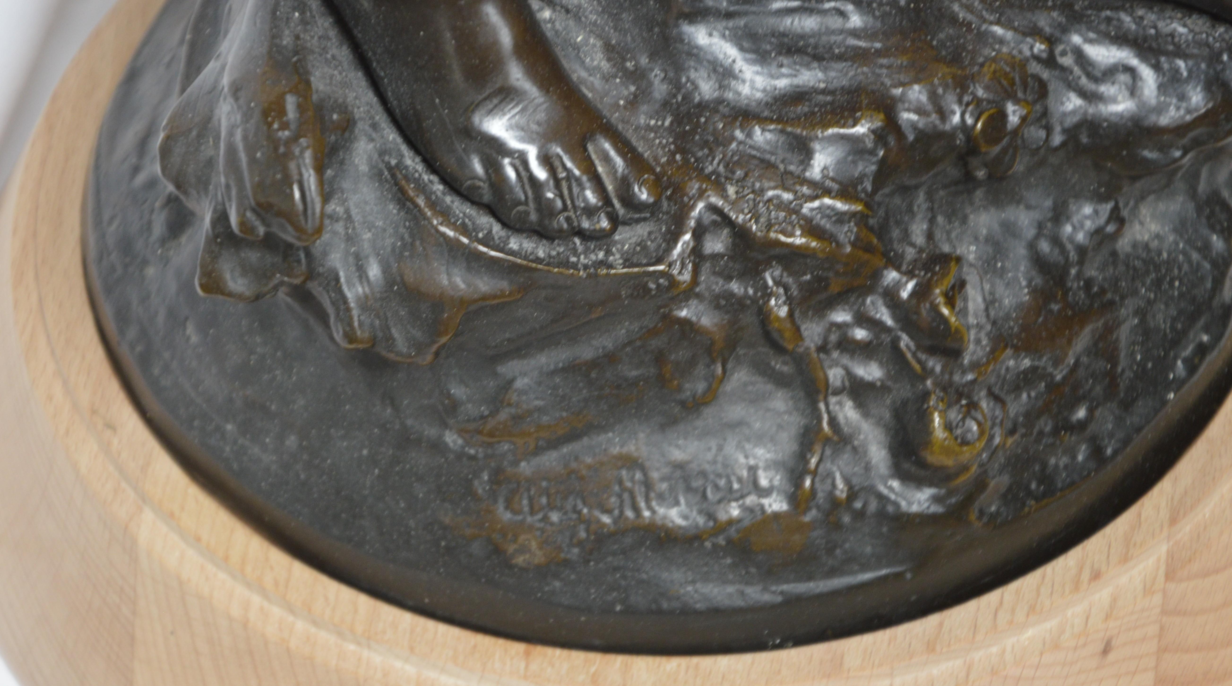 Louis Auguste Moreau children Bronze For Sale 3