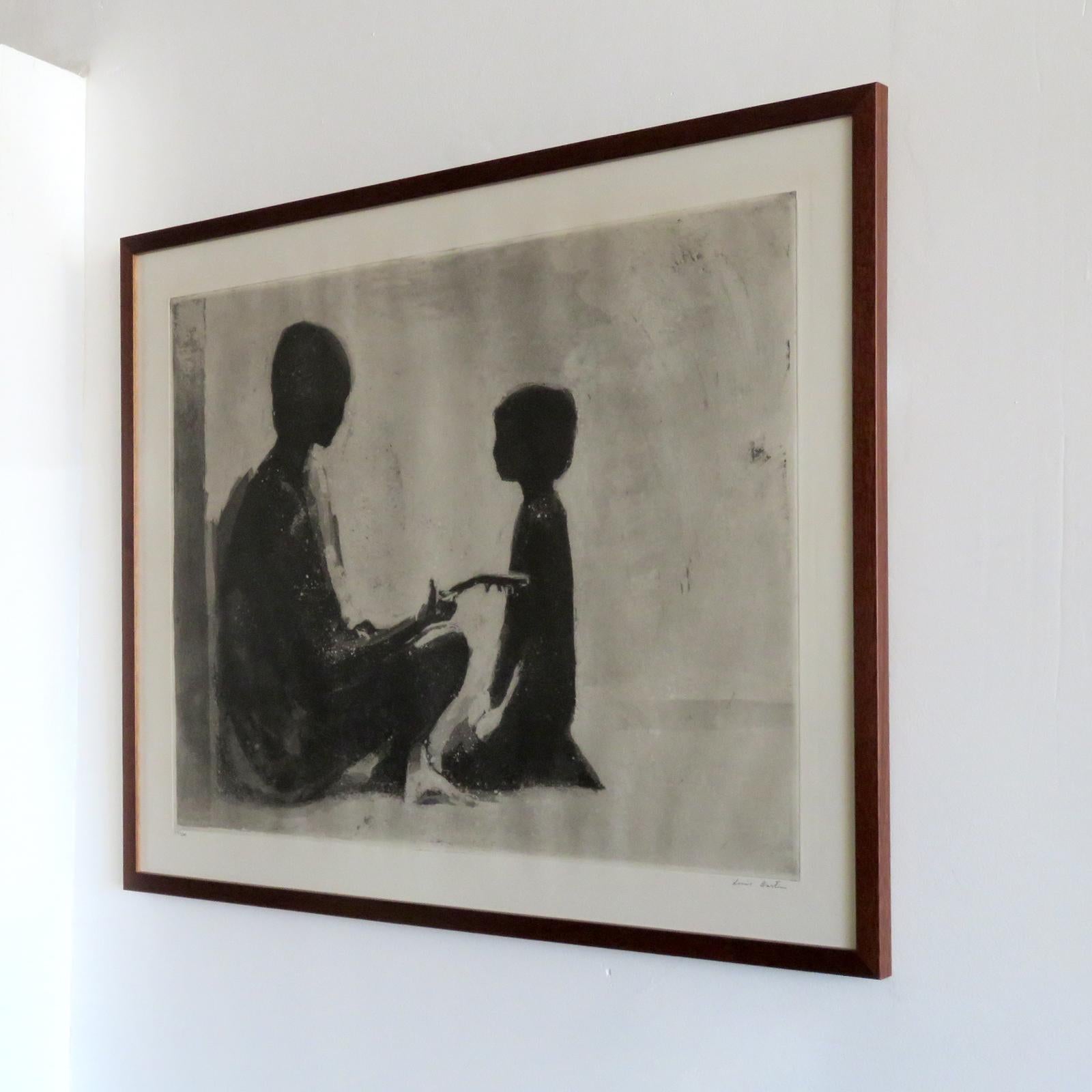 Louis Bastin 'Ohne Titel' Lithographie, signiert, nummeriert 24/260, 1970 (Moderne der Mitte des Jahrhunderts) im Angebot