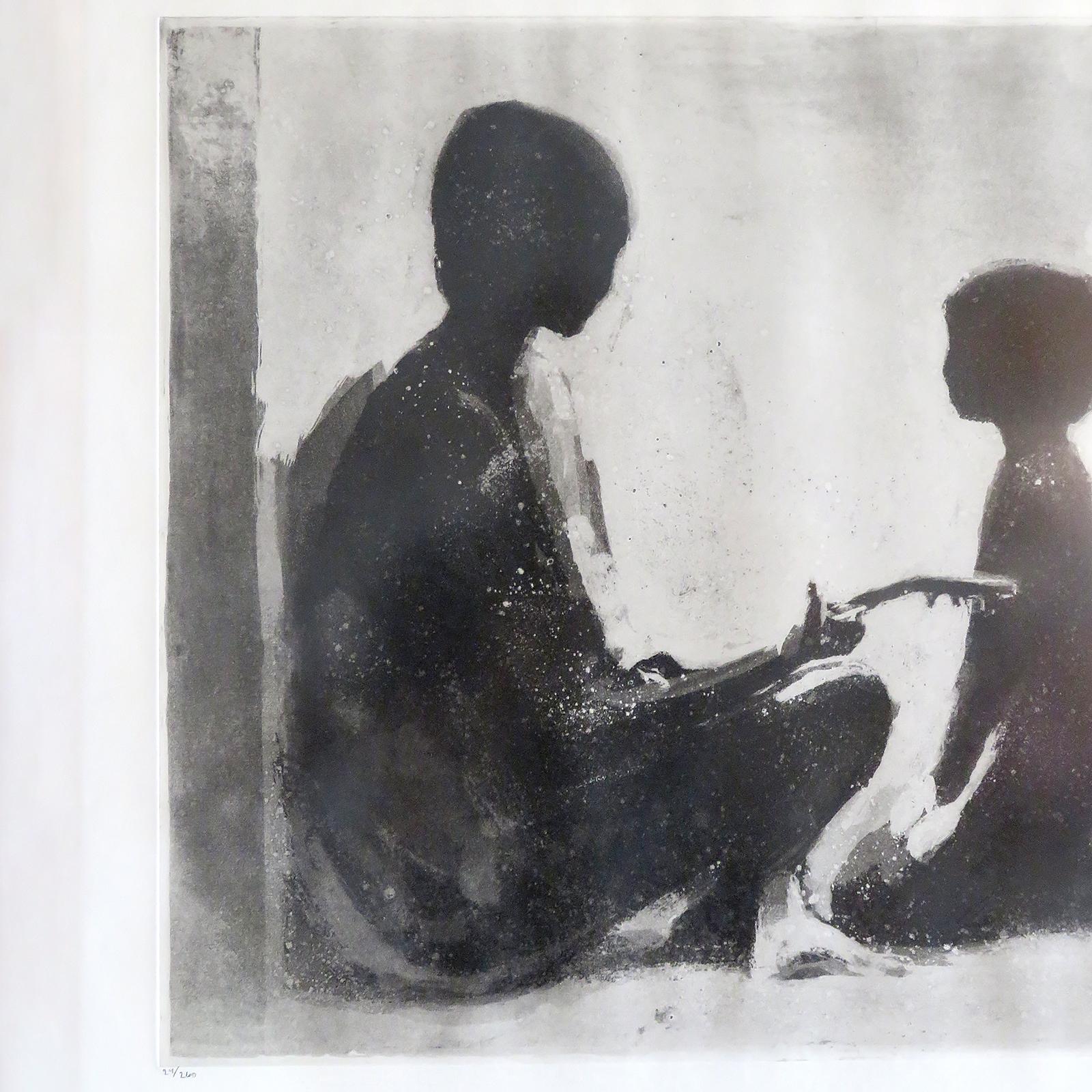 Louis Bastin 'Ohne Titel' Lithographie, signiert, nummeriert 24/260, 1970 (Schwedisch) im Angebot