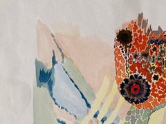 Abstraktes Design-Kunstwerk des postimpressionistischen Künstlers, 1940er Jahre