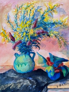 1940's Provence French Flower Bright Colors - Post Impressionist artist