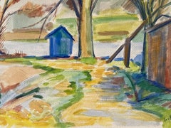 1940's Provence French Landscape - Post Impressionist artist