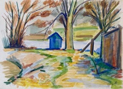 1940's Provence French Landscape - Post Impressionist artist
