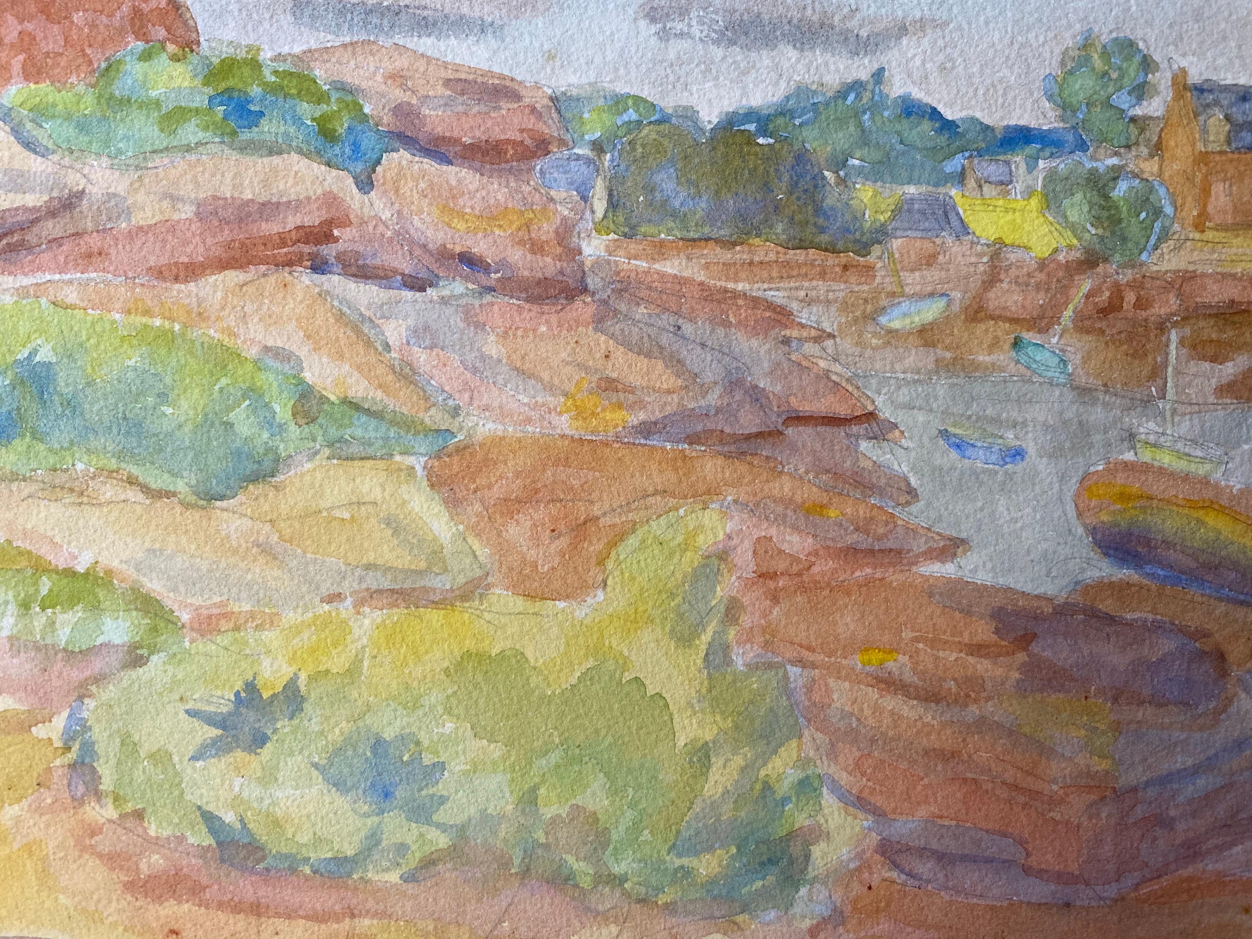 Provencal Landscape
by Louis Bellon (French 1908-1998)
From a batch of similar work where most were dated 1942-1947
watercolour painting on paper, unframed

measurements: 10 x 13.5 inches

provenance: private collection of the artists work,