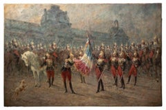 Ceremony of the Cuirassiers -Original Painting by L. Beraud - Early 20th Century