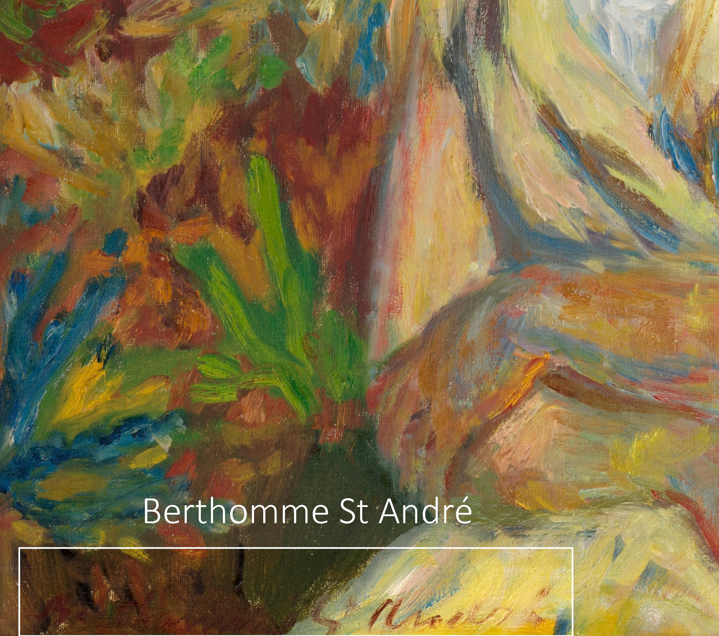 La mujer pelirroja - Painting Neoexpresionista de Louis Berthomme Saint-Andre