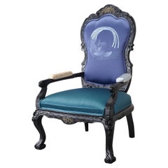 Louis Blue Armchair