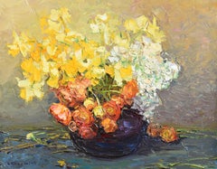 Louis BONAMICI (1878-1966) Provence School Post Impressionist 1957 Oil Painting