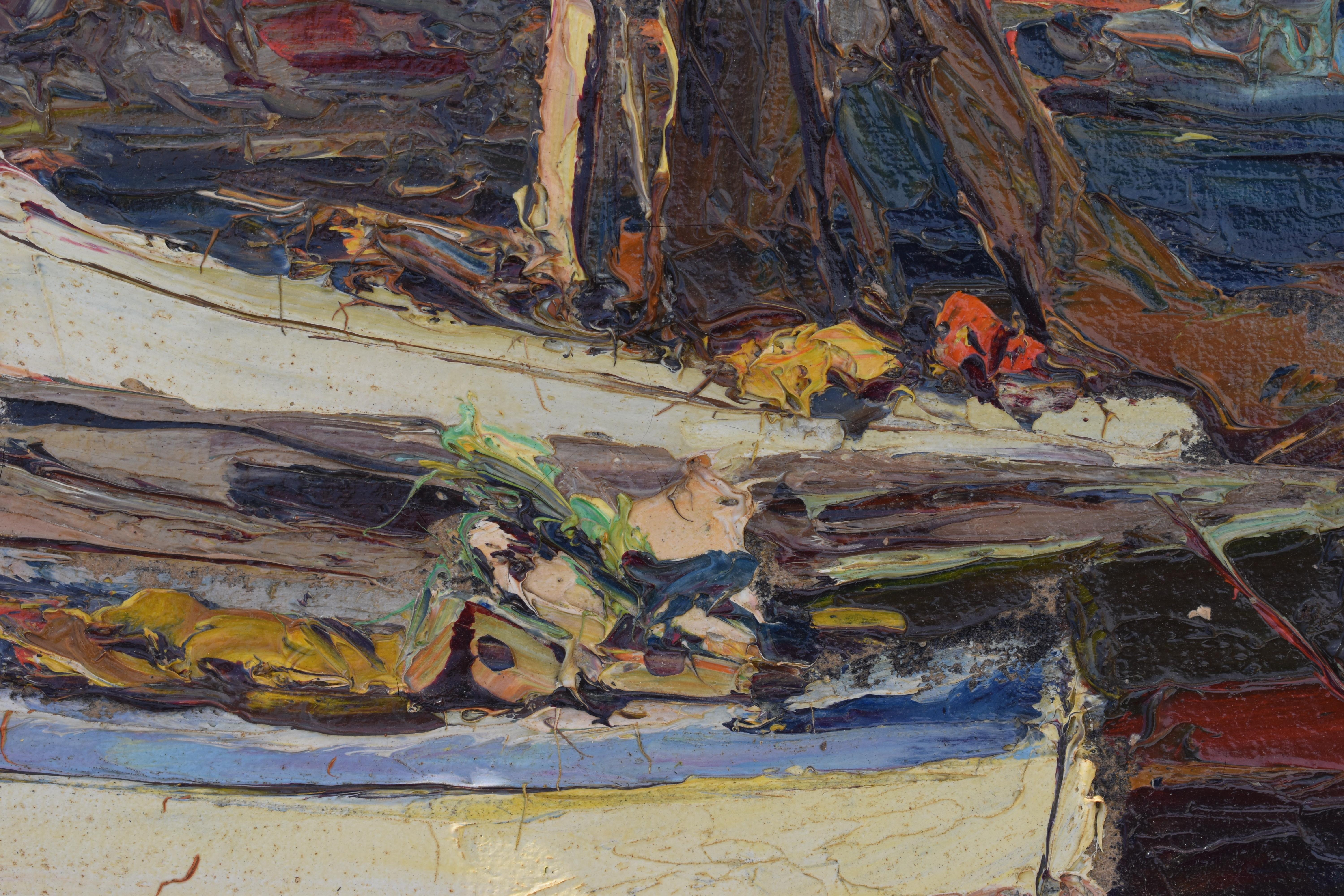 Louis BONAMICI (1878-1966) École post-impressionniste de Provence française - Impressionnisme Painting par Louis Bonamici