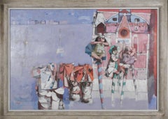 Flood in Venice, Italian Artist, Humorous Landscape/Seascape Scene