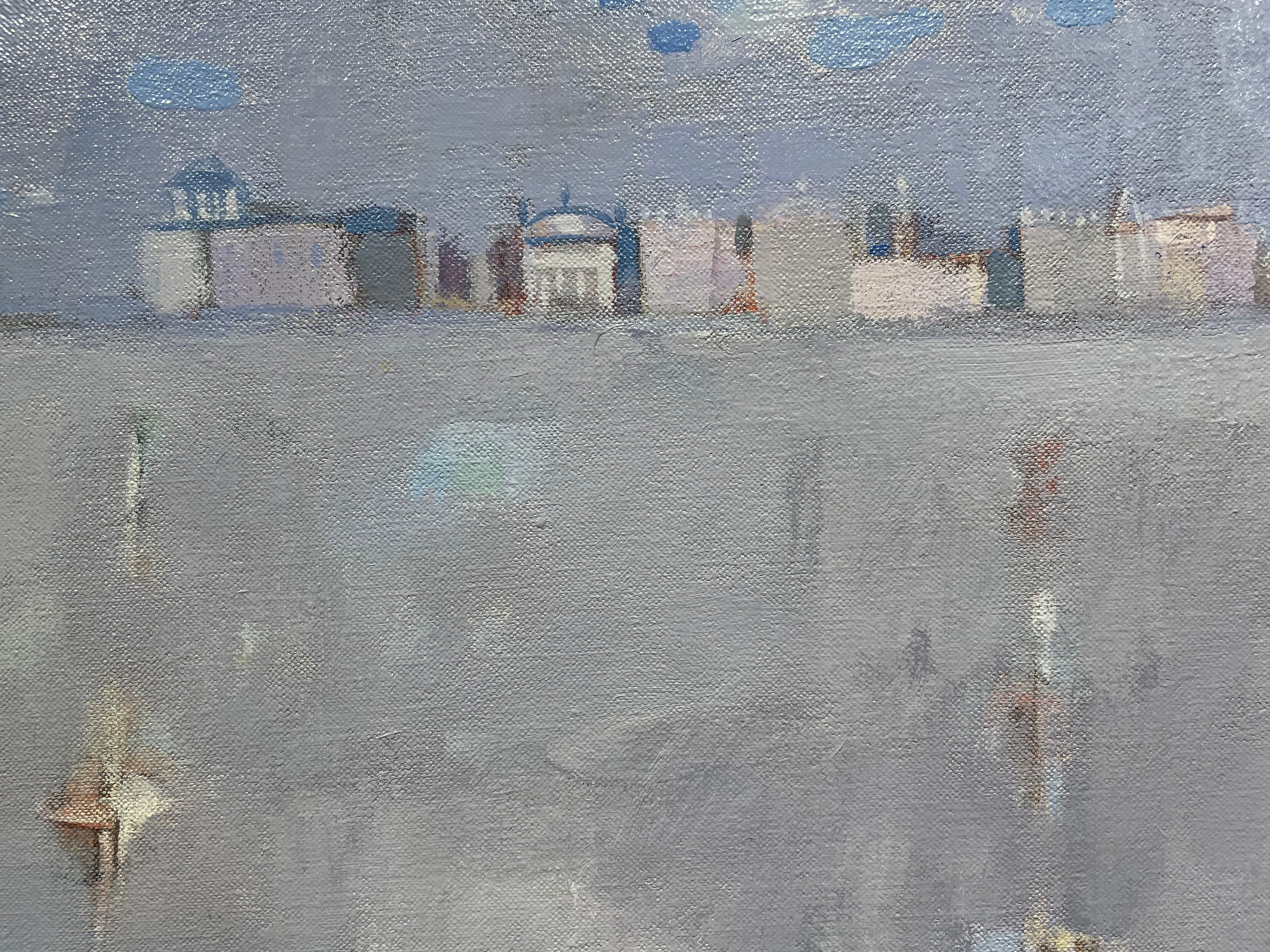 Flood in Venice, Italian Artist, Humorous Landscape/Seascape Scene For Sale 5