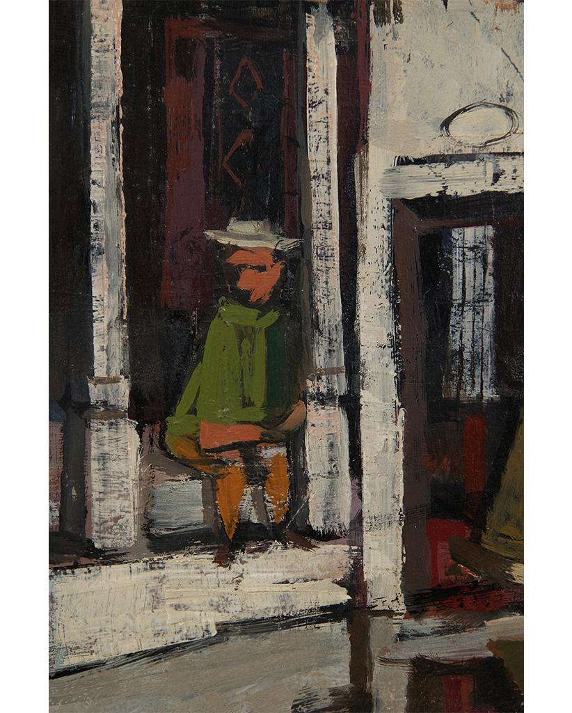 Louis Bosa (American, 1905-1981)
Venice Canalscape, c. 1950
Oil on board
Signed lower right
11.75 x 21.75 inches
19.75 x 29.75 inches, framed

Born in Codroipo, a small village only a few miles from Venice, Italy in 1905, the son of a stonemason.