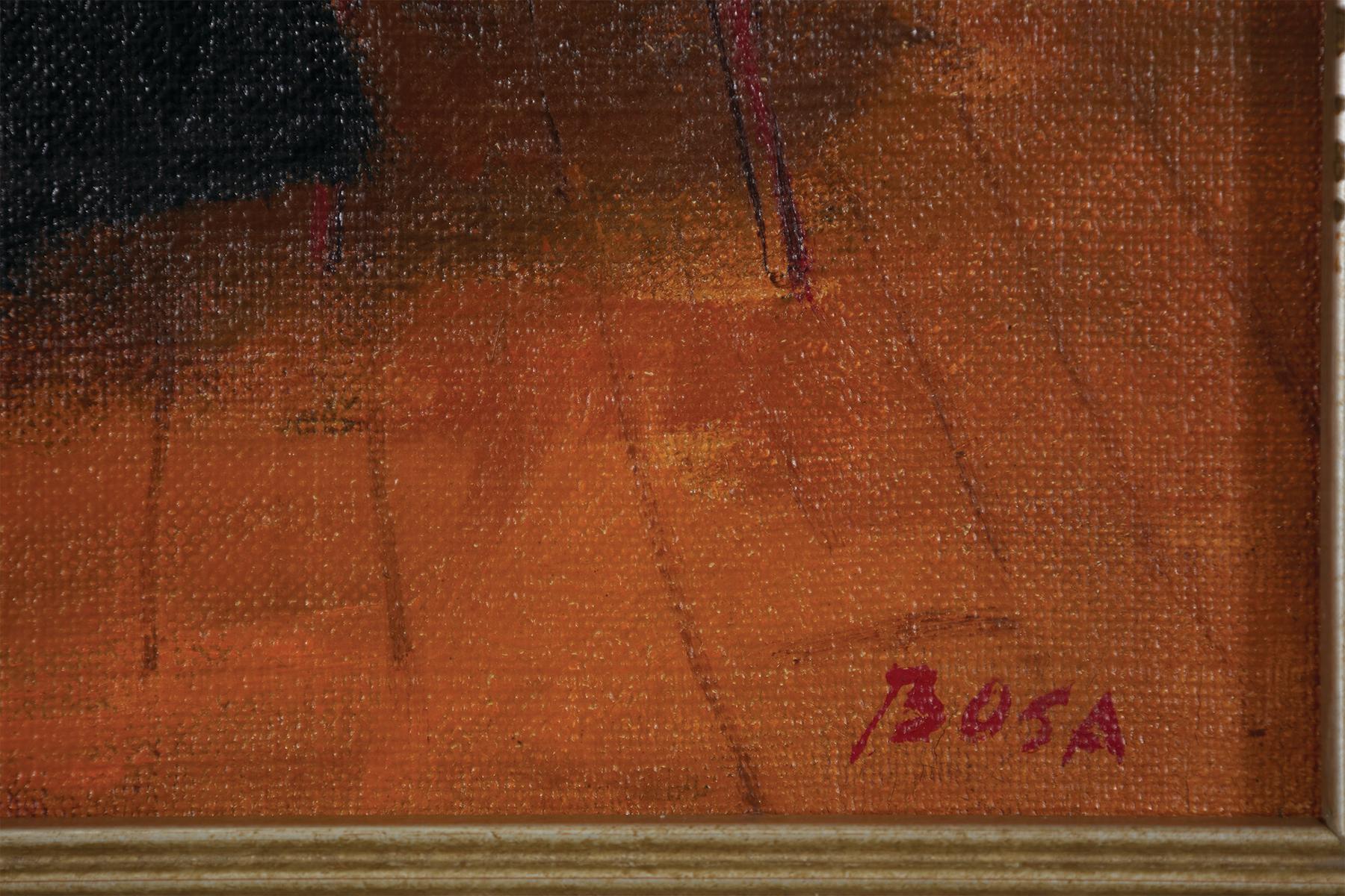 Nonnen in meinem Studio, Self-Portrait, italienisch-amerikanischer Künstler des 20. im Angebot 2