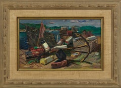 Rockport, Massachusetts Seascape, Cape Ann, Shoreline, Italian American Artist