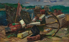 Rockport Seascape, Shoreline, Italian American Artist Louis Bosa