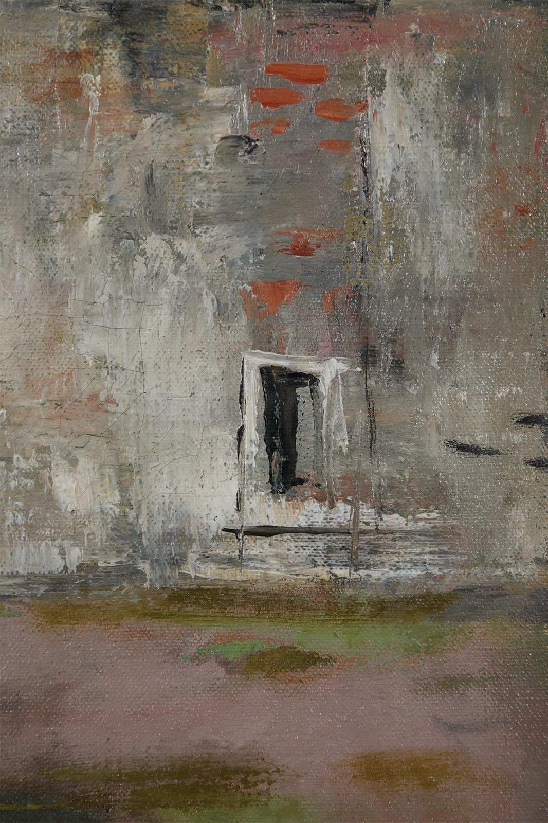 Louis Bosa (American, 1905-1981)
To Market
Oil on canvas
Signed lower right
20 x 24.25 inches
27.75 x 32.75 inches, framed

Born in Codroipo, a small village only a few miles from Venice, Italy in 1905, the son of a stonemason. Bosa emigrated to the