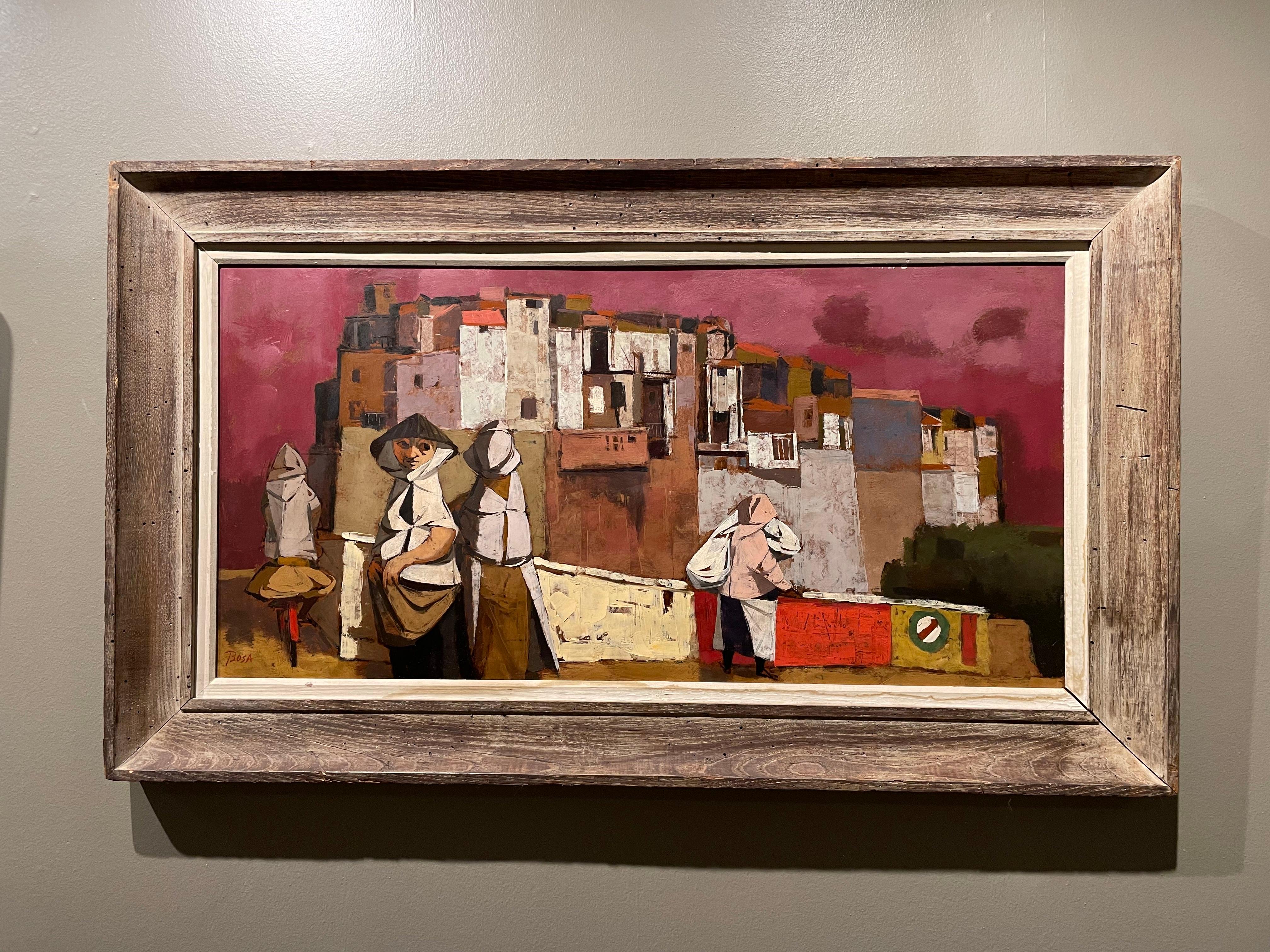 Townes, 20e siècle Scène de rue européenne, paysage urbain italien en vente 3