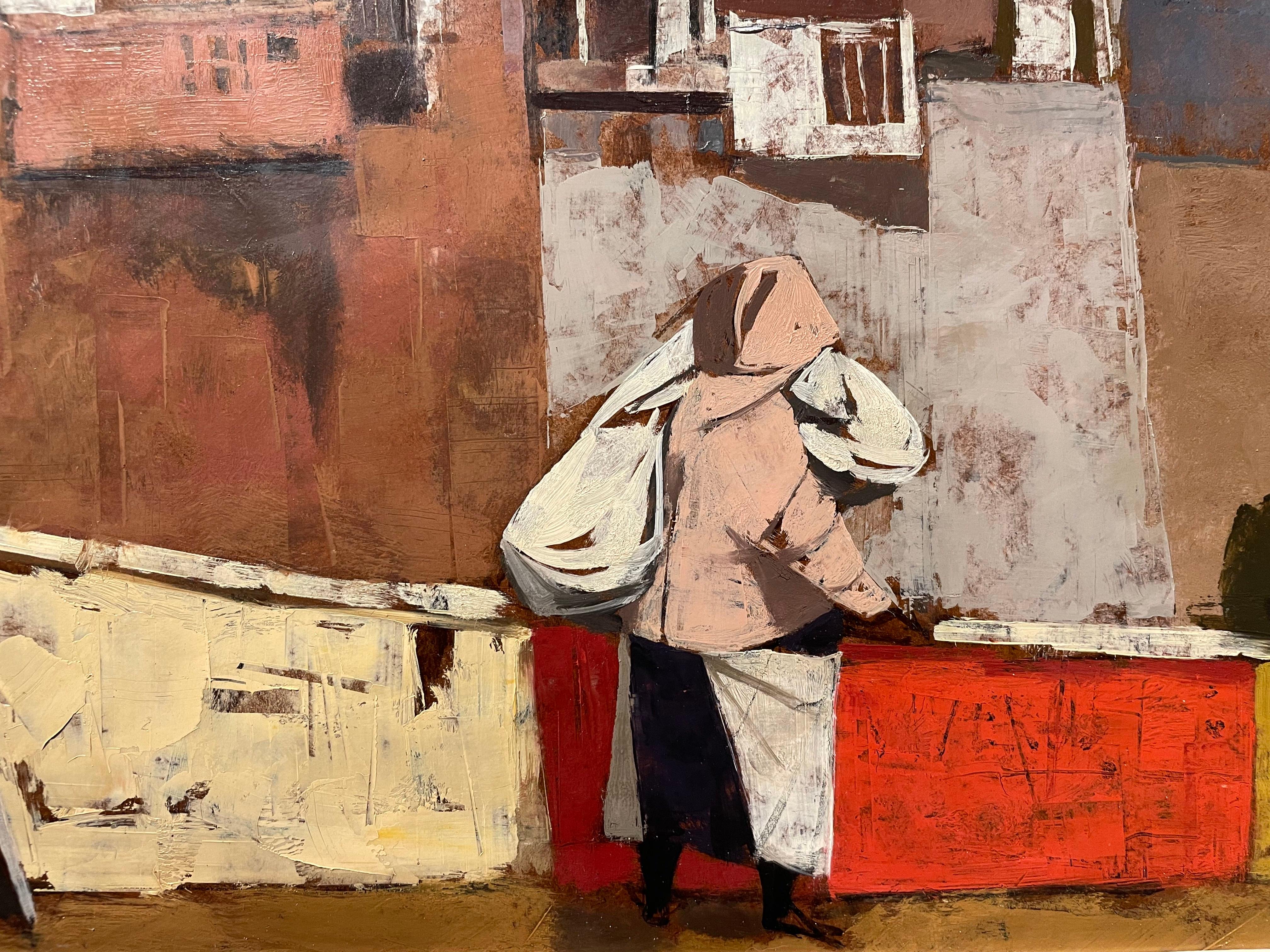 Townes, 20e siècle Scène de rue européenne, paysage urbain italien en vente 4