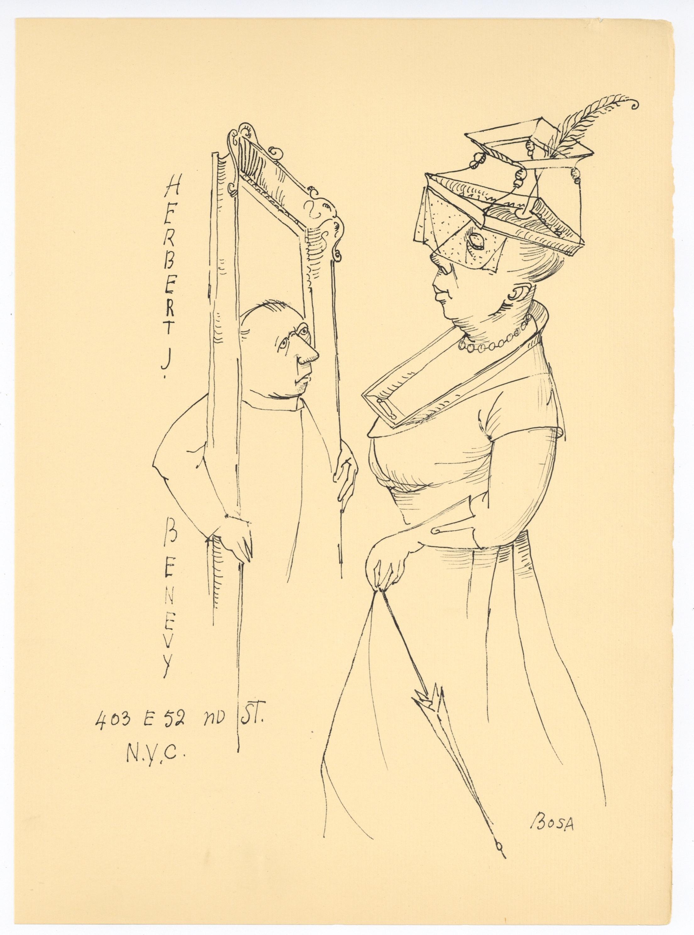 original lithograph - Print by Louis Bosa