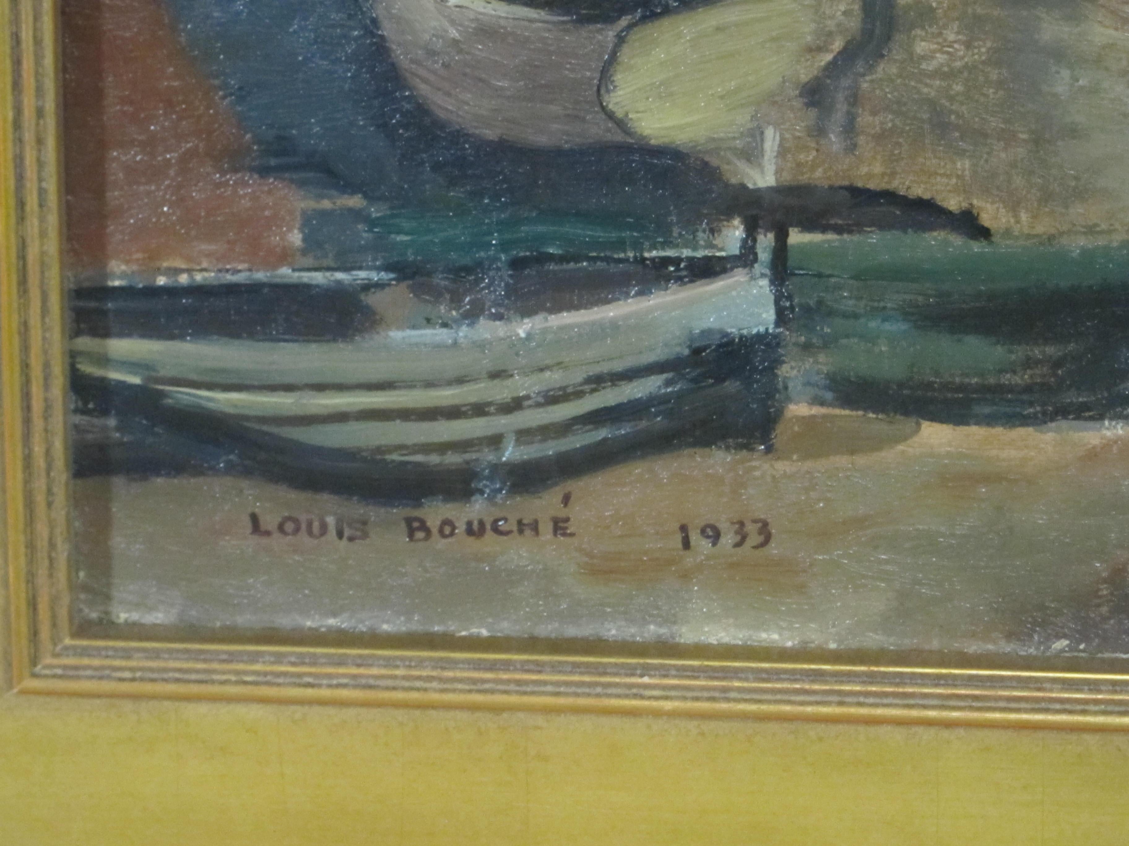 Modernist Oil Painting, dated 1933 by Louis Bouche For Sale 2