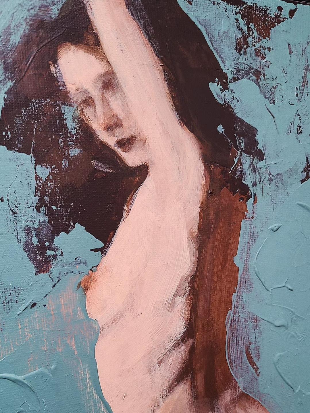 Freedom Suite 2 - Nudo Acrilico originale su tela - Painting di Louis Braquet