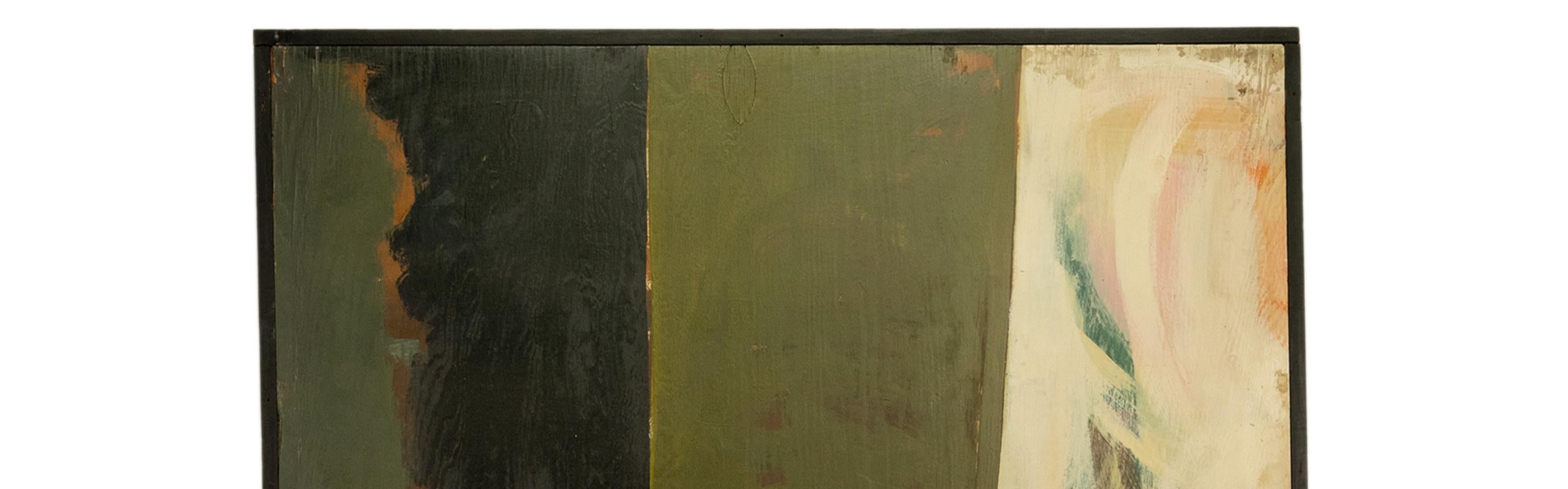 Panel al óleo Monumental Abstracto Modernista Mural de la Exposición del Centenario de Oregón 1959 - Painting Moderno de Louis Bunce