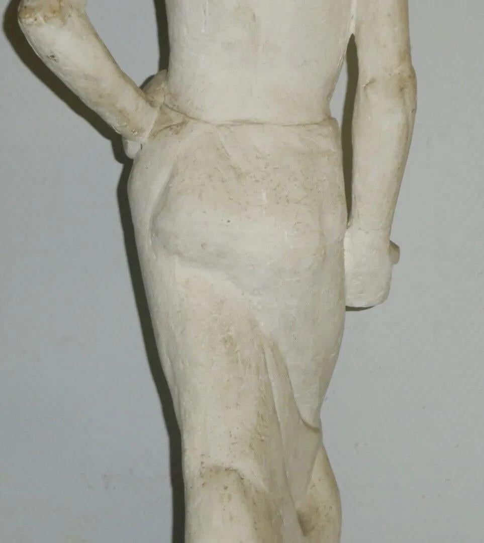 Intonaco Louis Burton, scultura in gesso firmata e datata 44, Incidenti e perdite in vendita
