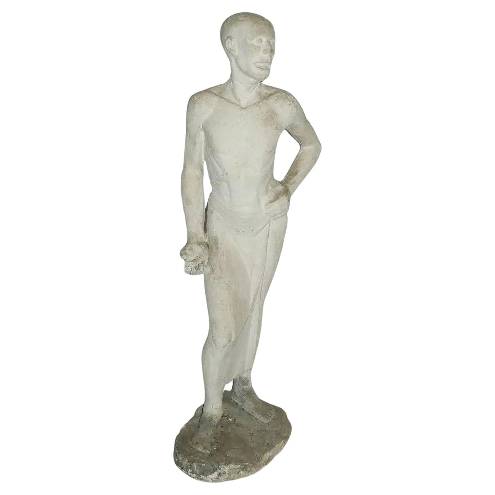 Louis Burton, Escultura de escayola firmada y fechada en 44, Accidentes y pérdidas