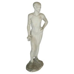 Louis Burton, Plaster Sculpture Signed and Dated 44, Accidents and Losses