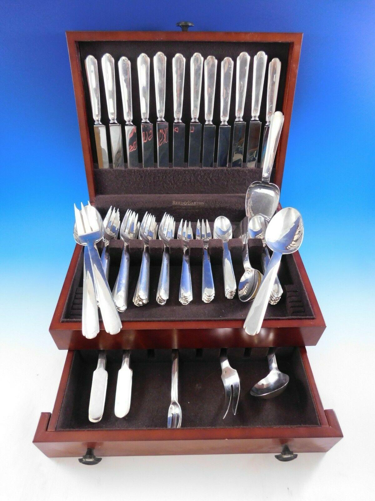 Rare 99 piece dinner size sterling silver set of 