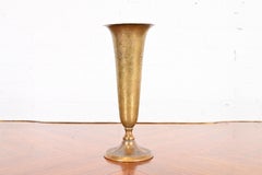 Louis C. Tiffany Furnaces Inc. Bronze Doré Enameled Vase