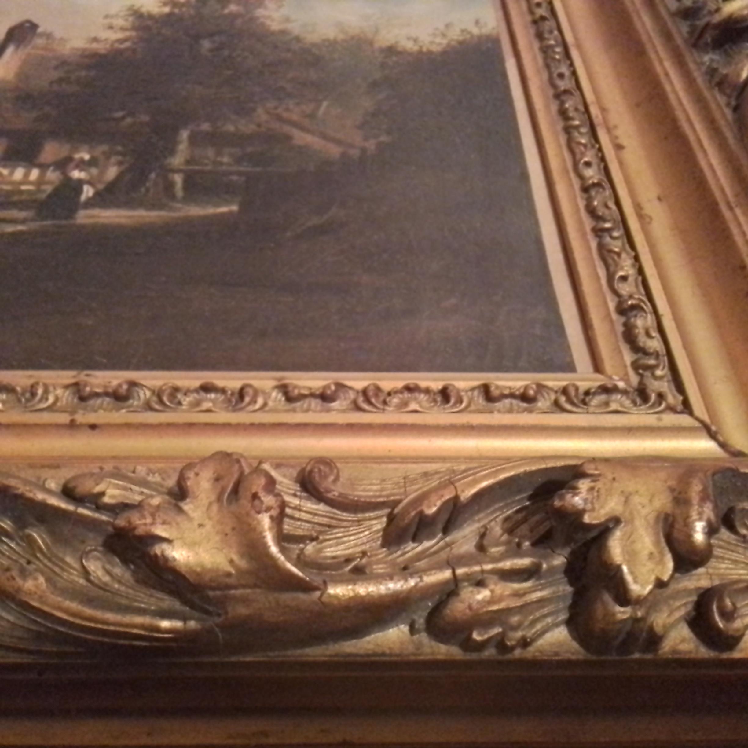 Vintage french art by Louis Cabat - cottage in Normandy - oil on canvas, signed. For Sale 4