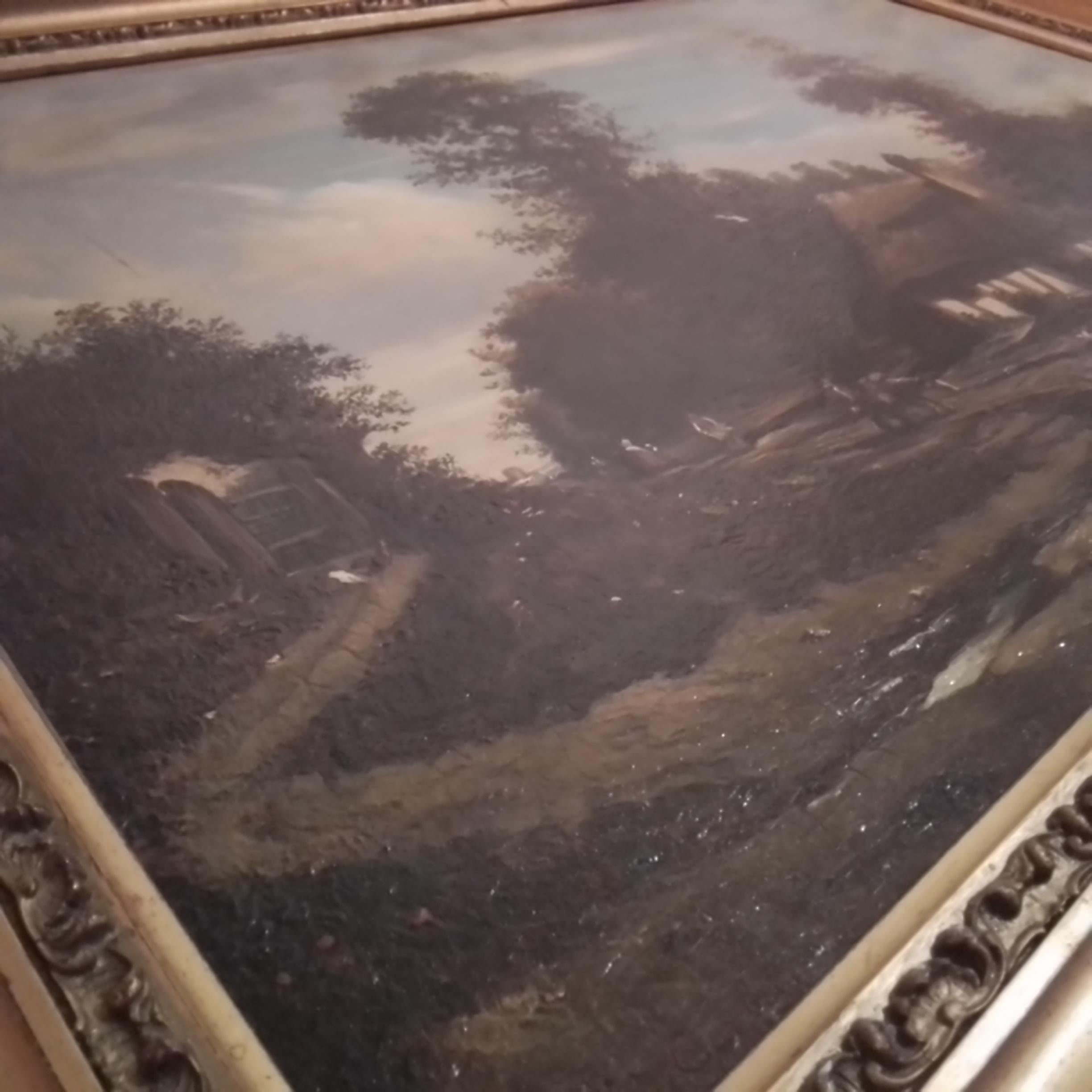 Vintage french art by Louis Cabat - cottage in Normandy - oil on canvas, signed. For Sale 7