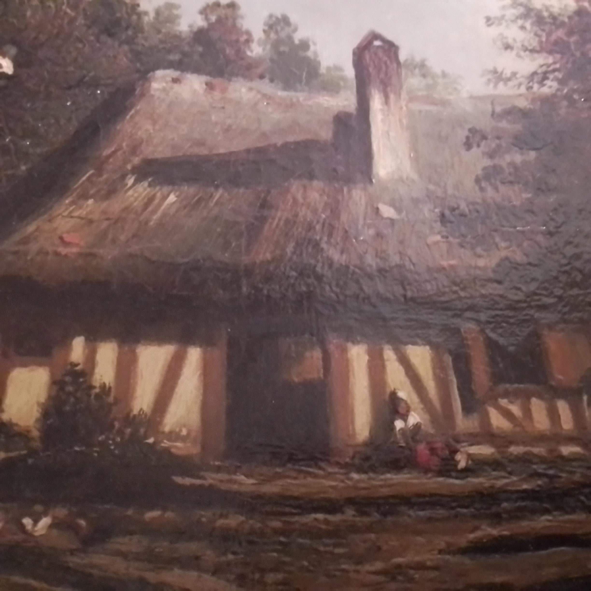 Vintage french art by Louis Cabat - cottage in Normandy - oil on canvas, signed. For Sale 8
