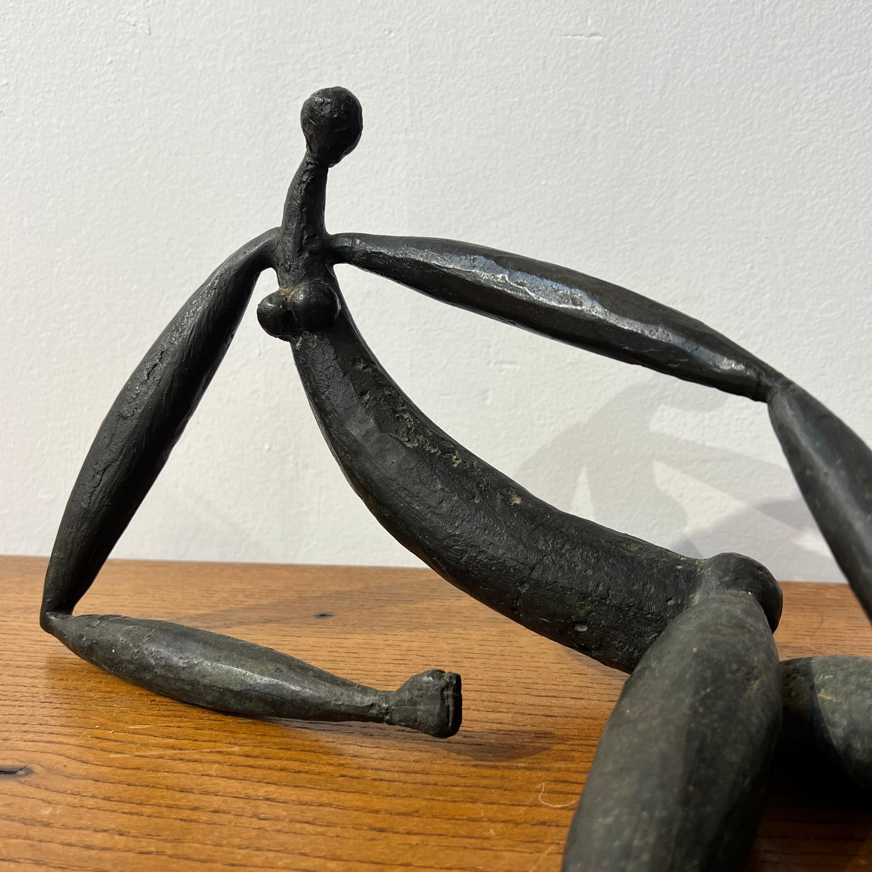 Bronze sculpture by Louis cane around 1980s

Cane was a part of the Supports/Surfaces Movement in France that lasted from 1969 to 1972 and co-founded and edited the Peinture, Cahiers Theoriques

In 1978, began sculpting again. They consisted of