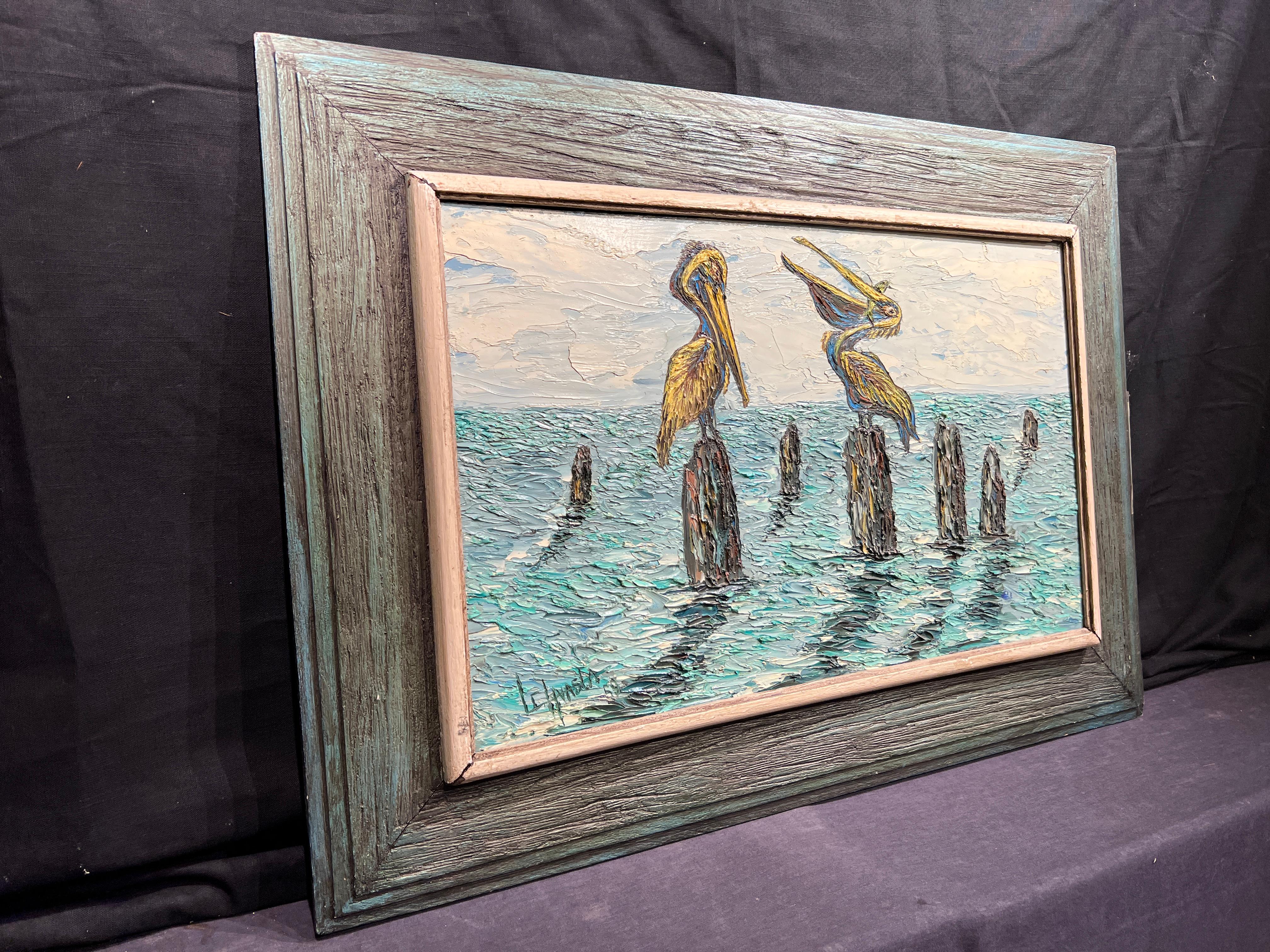 Pelicans by Louis Carl Hvasta (1913-1993)
Signed and Dated Lower Left
Unframed: 15
