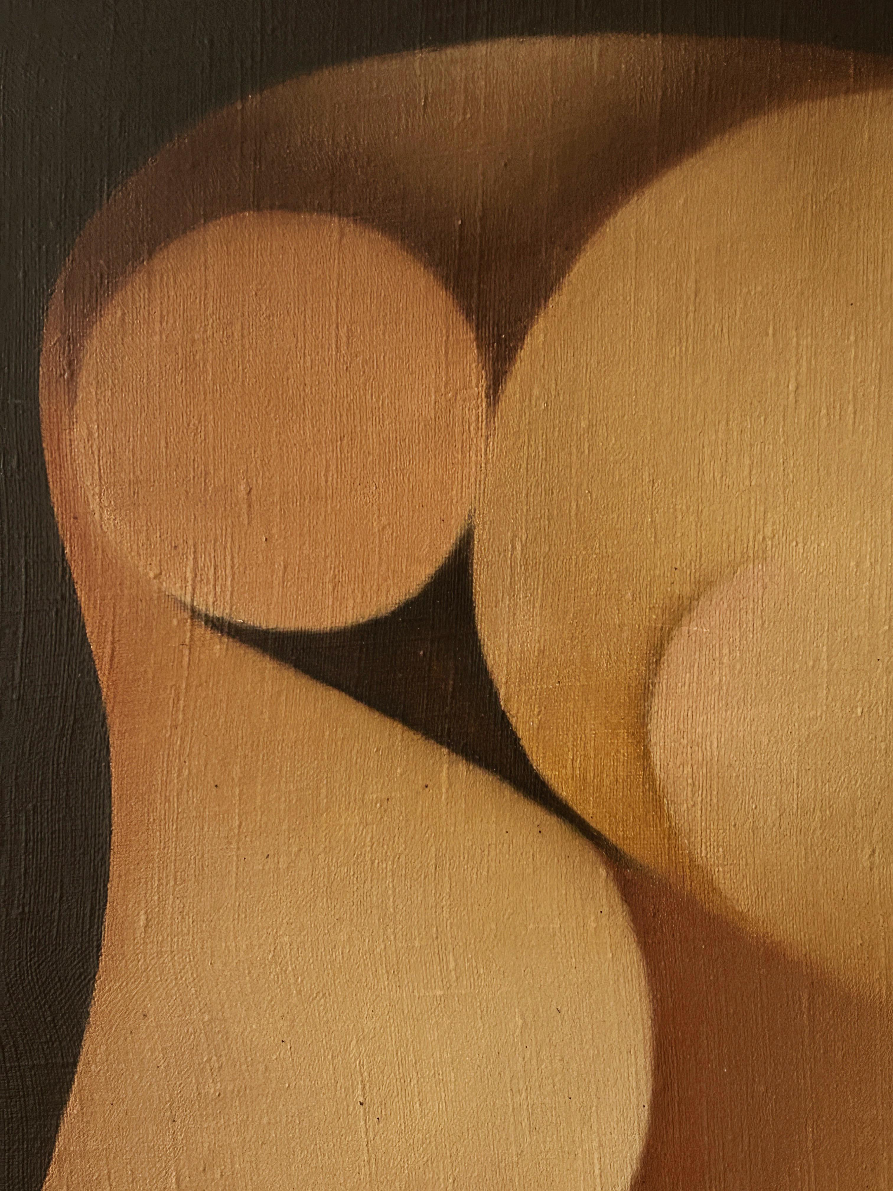 Louis Carmeil, Senza titolo, composizione antropomorfa, 1971 , olio su tela in vendita 3