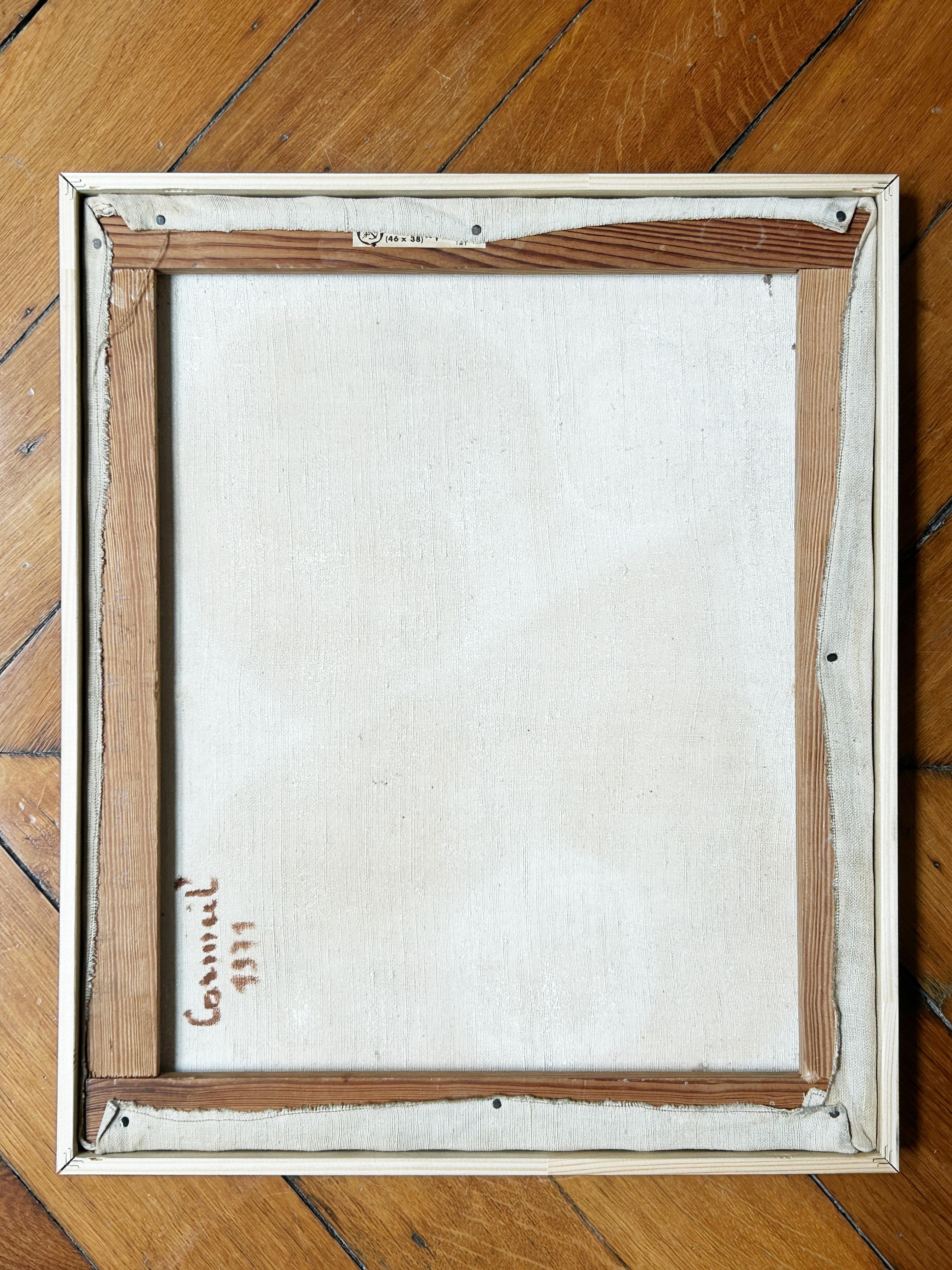Louis Carmeil, Senza titolo, composizione antropomorfa, 1971 , olio su tela in vendita 4