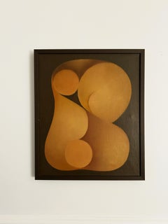 Louis Carmeil, Senza titolo, composizione antropomorfa, 1971 , olio su tela