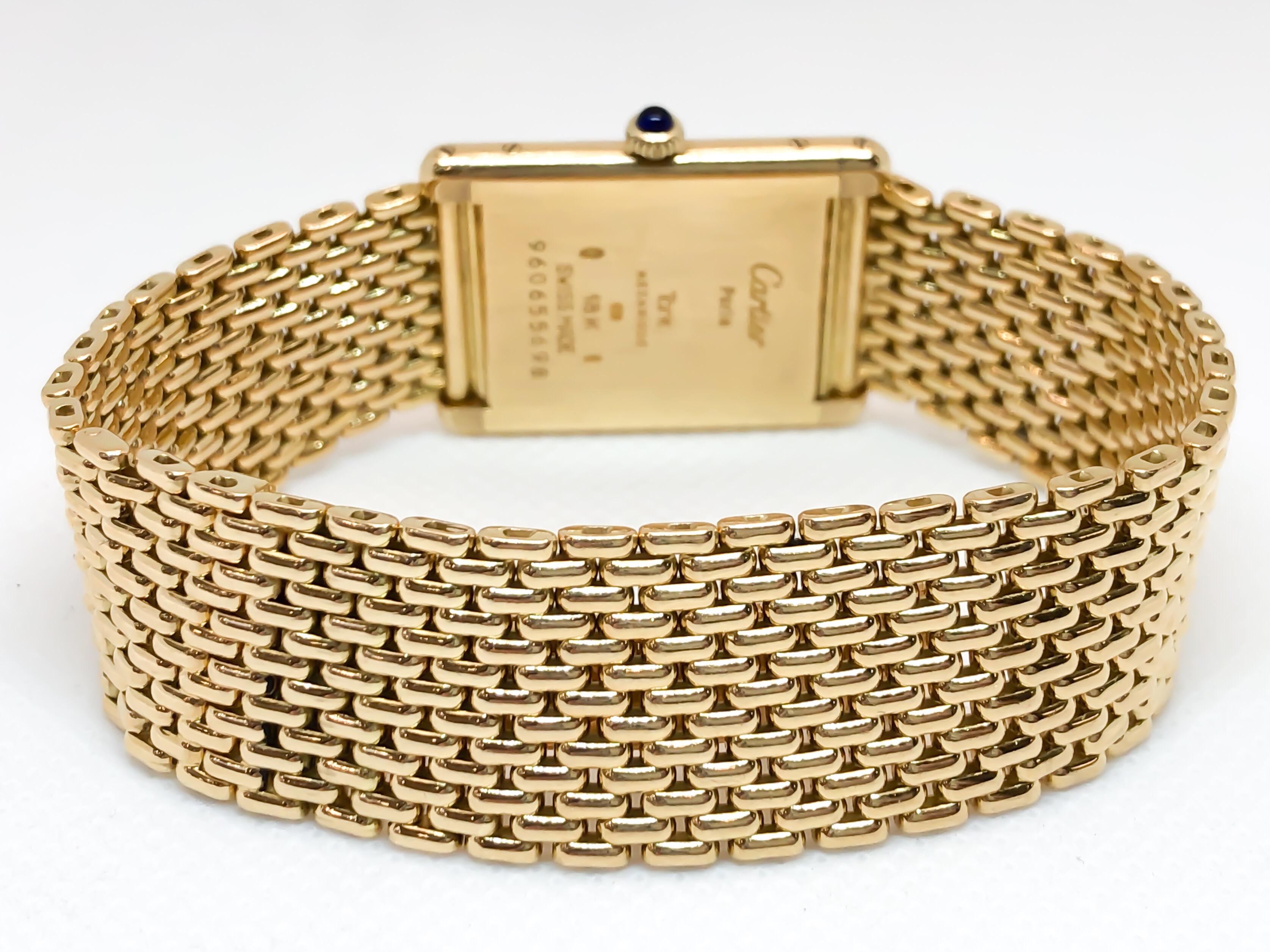 cartier tank mesh bracelet