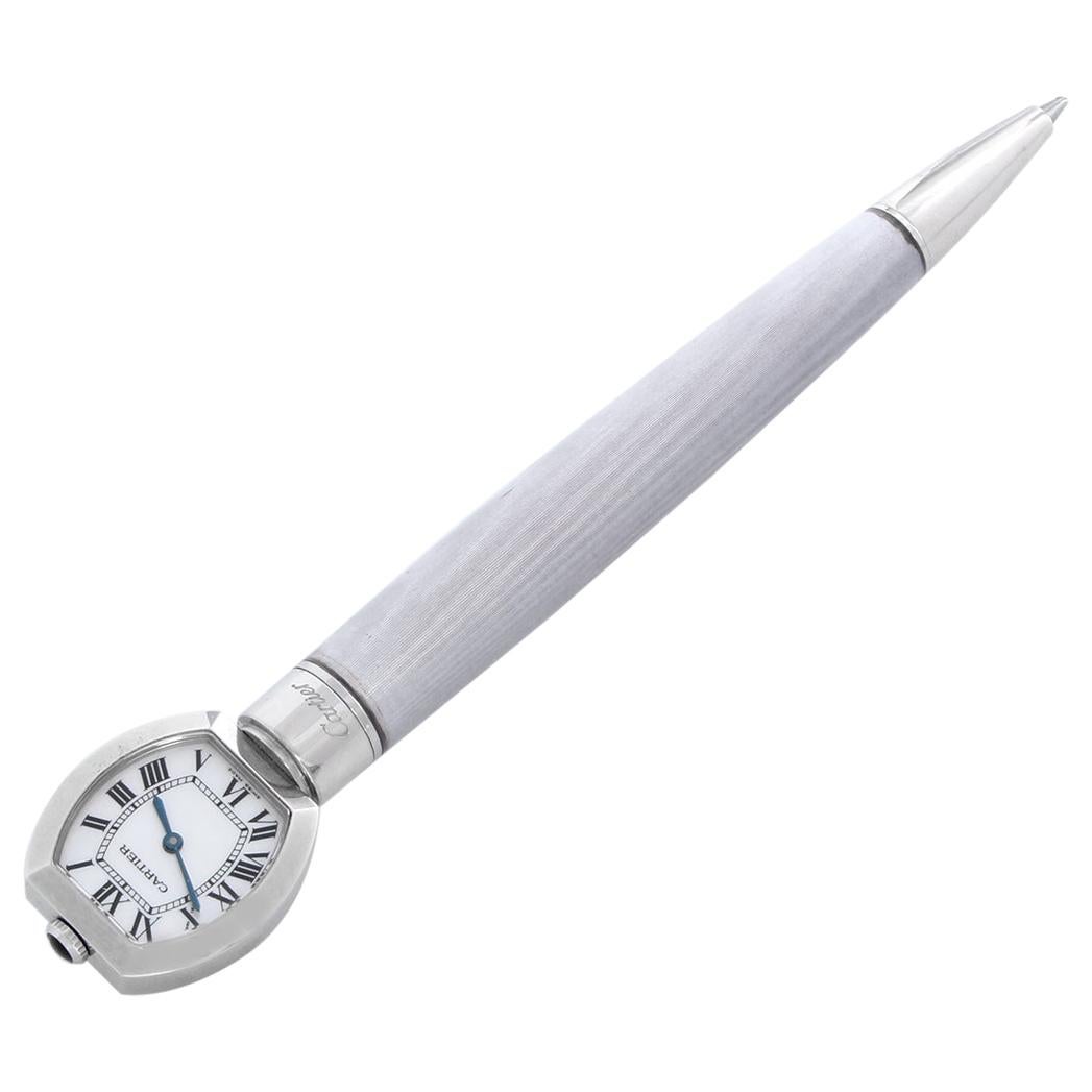 Louis Cartier “guilloche” Mother of Pearl Ballpoint Pen