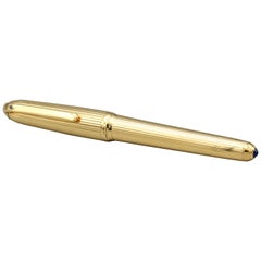 Louis Cartier Sapphire 18k Gold Limited Edition Fountain Pen
