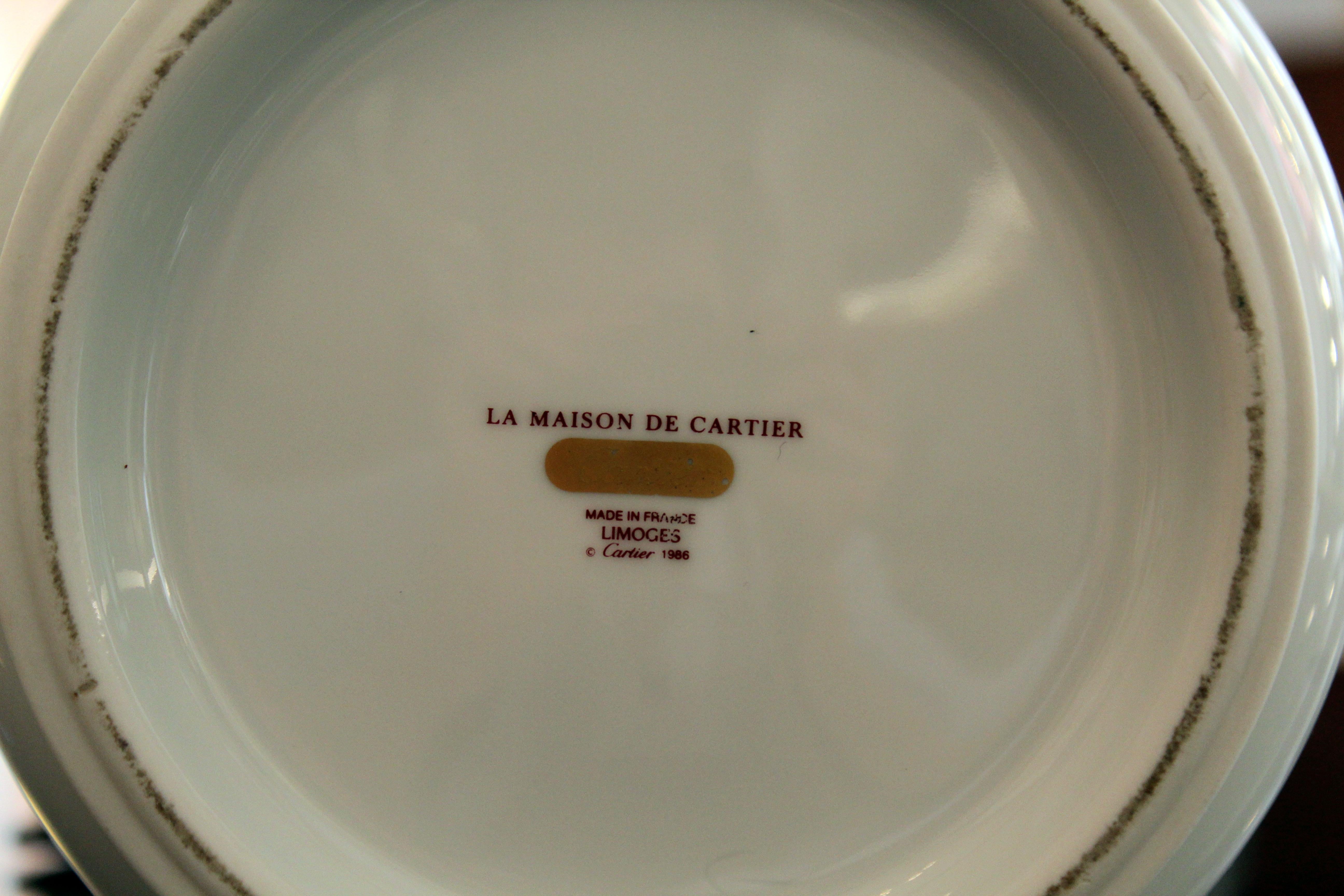 Louis Cartier Vase in Polychrome Porcelain, 1986 4