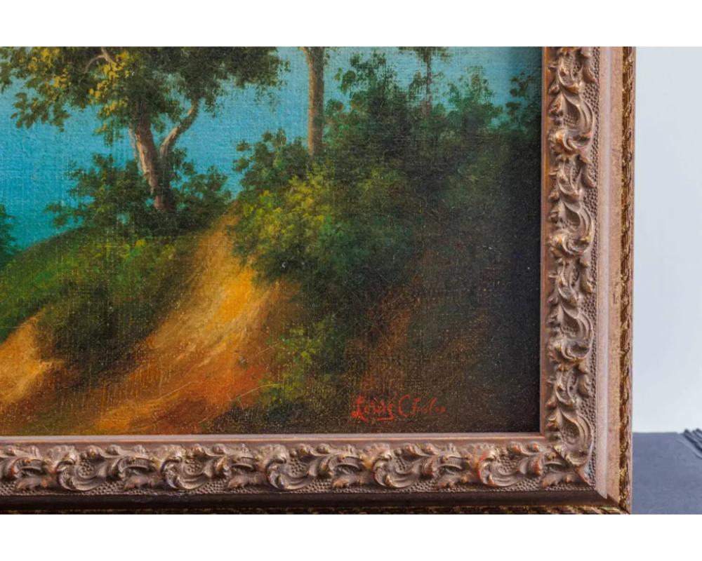 Louis Chalon (French, 1866–1940) an Orientalist Landscape of the Golden Horn C. For Sale 4