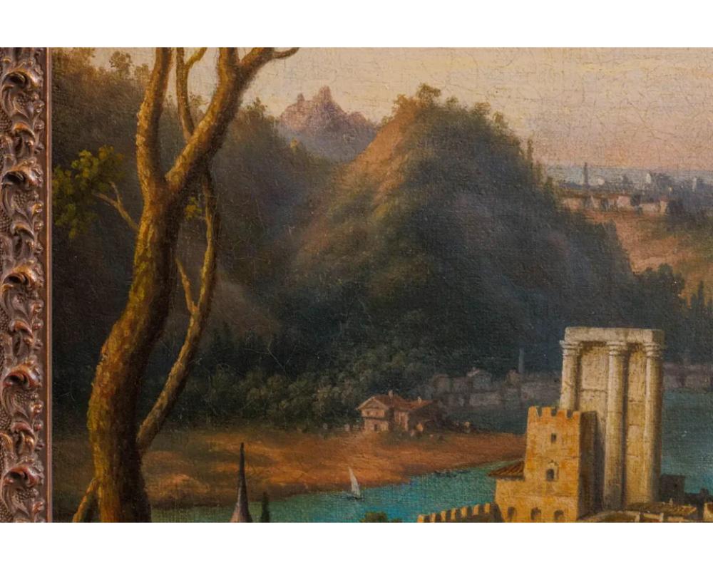 Louis Chalon (French, 1866–1940) an Orientalist Landscape of the Golden Horn C. For Sale 3