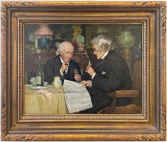 „Ein Toast“ Louis Charles Moeller, amerikanisches realistisches Gemälde des 19. Jahrhunderts, Genre